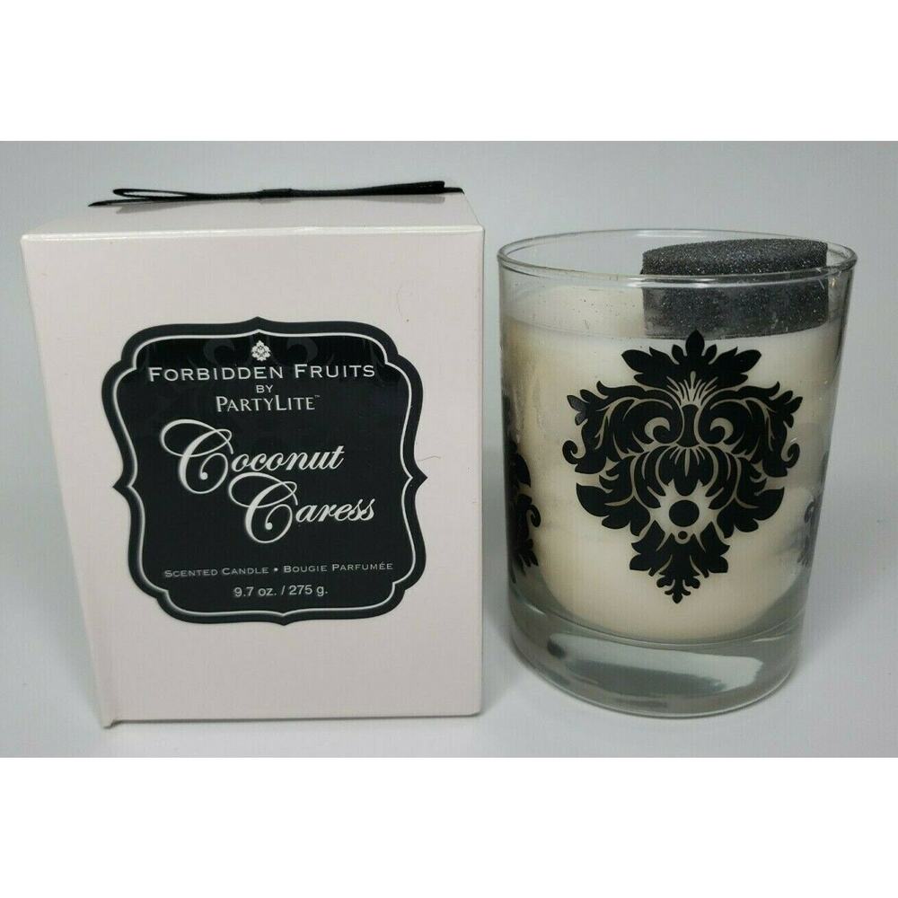 PartyLite Forbidden Fantasy Jar Candle New Box Coconut Caress P3D/G94127